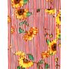 imageVATPAVE Mens Floral Hawaiian Shirt Casual Button Down Short Sleeve Aloha Beach ShirtsRed Sunflower