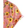 imageVATPAVE Mens Floral Hawaiian Shirt Casual Button Down Short Sleeve Aloha Beach ShirtsRed Sunflower