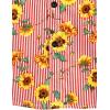 imageVATPAVE Mens Floral Hawaiian Shirt Casual Button Down Short Sleeve Aloha Beach ShirtsRed Sunflower