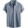 imageVATPAVE Mens Floral Hawaiian Shirts Short Sleeve Button Down Beach Shirts SuitsBlue
