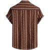imageVATPAVE Mens Floral Hawaiian Shirts Short Sleeve Button Down Beach Shirts SuitsCoffee