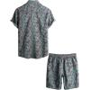 imageVATPAVE Mens Floral Hawaiian Shirts Short Sleeve Button Down Beach Shirts SuitsGreen