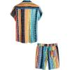 imageVATPAVE Mens Floral Hawaiian Shirts Short Sleeve Button Down Beach Shirts SuitsMulticolor