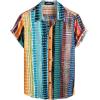 imageVATPAVE Mens Floral Hawaiian Shirts Short Sleeve Button Down Beach Shirts SuitsMulticolor