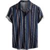 imageVATPAVE Mens Floral Hawaiian Shirts Short Sleeve Button Down Beach Shirts SuitsNavy