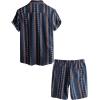 imageVATPAVE Mens Floral Hawaiian Shirts Short Sleeve Button Down Beach Shirts SuitsNavy