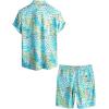imageVATPAVE Mens Floral Hawaiian Shirts Short Sleeve Button Down Beach Shirts SuitsSky Blue