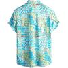 imageVATPAVE Mens Floral Hawaiian Shirts Short Sleeve Button Down Beach Shirts SuitsSky Blue