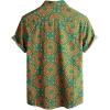imageVATPAVE Mens Floral Hawaiian Shirts Short Sleeve Button Down Beach Shirts SuitsYellow Green