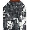imageVATPAVE Mens Front Pocket Hawaiian Shirts Casual Floral Shirts Short Sleeve Button Down Beach Tropical ShirtsBlack White