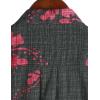 imageVATPAVE Mens Front Pocket Hawaiian Shirts Casual Floral Shirts Short Sleeve Button Down Beach Tropical ShirtsBlackred