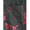 imageVATPAVE Mens Front Pocket Hawaiian Shirts Casual Floral Shirts Short Sleeve Button Down Beach Tropical ShirtsBlackred