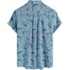 imageVATPAVE Mens Front Pocket Hawaiian Shirts Casual Floral Shirts Short Sleeve Button Down Beach Tropical ShirtsBlue