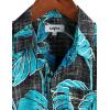 imageVATPAVE Mens Front Pocket Hawaiian Shirts Casual Floral Shirts Short Sleeve Button Down Beach Tropical ShirtsBlue Black