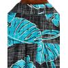 imageVATPAVE Mens Front Pocket Hawaiian Shirts Casual Floral Shirts Short Sleeve Button Down Beach Tropical ShirtsBlue Black