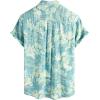 imageVATPAVE Mens Front Pocket Hawaiian Shirts Casual Floral Shirts Short Sleeve Button Down Beach Tropical ShirtsBlue White