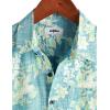 imageVATPAVE Mens Front Pocket Hawaiian Shirts Casual Floral Shirts Short Sleeve Button Down Beach Tropical ShirtsBlue White