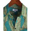 imageVATPAVE Mens Front Pocket Hawaiian Shirts Casual Floral Shirts Short Sleeve Button Down Beach Tropical ShirtsGreen