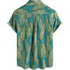 imageVATPAVE Mens Front Pocket Hawaiian Shirts Casual Floral Shirts Short Sleeve Button Down Beach Tropical ShirtsGreen