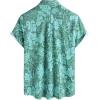 imageVATPAVE Mens Front Pocket Hawaiian Shirts Casual Floral Shirts Short Sleeve Button Down Beach Tropical ShirtsGreen Gray