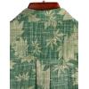 imageVATPAVE Mens Front Pocket Hawaiian Shirts Casual Floral Shirts Short Sleeve Button Down Beach Tropical ShirtsGreen Leaves