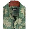 imageVATPAVE Mens Front Pocket Hawaiian Shirts Casual Floral Shirts Short Sleeve Button Down Beach Tropical ShirtsGreen Leaves