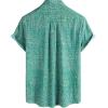 imageVATPAVE Mens Front Pocket Hawaiian Shirts Casual Floral Shirts Short Sleeve Button Down Beach Tropical ShirtsGreenyellow