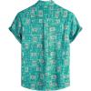 imageVATPAVE Mens Front Pocket Hawaiian Shirts Casual Floral Shirts Short Sleeve Button Down Beach Tropical ShirtsLight Blue