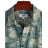 imageVATPAVE Mens Front Pocket Hawaiian Shirts Casual Floral Shirts Short Sleeve Button Down Beach Tropical ShirtsLightblue Leaves