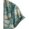 imageVATPAVE Mens Front Pocket Hawaiian Shirts Casual Floral Shirts Short Sleeve Button Down Beach Tropical ShirtsLightblue Leaves