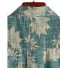 imageVATPAVE Mens Front Pocket Hawaiian Shirts Casual Floral Shirts Short Sleeve Button Down Beach Tropical ShirtsLightblue Leaves