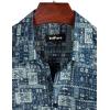 imageVATPAVE Mens Front Pocket Hawaiian Shirts Casual Floral Shirts Short Sleeve Button Down Beach Tropical ShirtsNavy