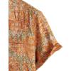 imageVATPAVE Mens Front Pocket Hawaiian Shirts Casual Floral Shirts Short Sleeve Button Down Beach Tropical ShirtsOrange