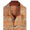 imageVATPAVE Mens Front Pocket Hawaiian Shirts Casual Floral Shirts Short Sleeve Button Down Beach Tropical ShirtsOrange