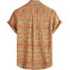 imageVATPAVE Mens Front Pocket Hawaiian Shirts Casual Floral Shirts Short Sleeve Button Down Beach Tropical ShirtsOrange