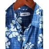 imageVATPAVE Mens Front Pocket Hawaiian Shirts Casual Floral Shirts Short Sleeve Button Down Beach Tropical ShirtsRoyalblue