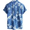 imageVATPAVE Mens Front Pocket Hawaiian Shirts Casual Floral Shirts Short Sleeve Button Down Beach Tropical ShirtsRoyalblue