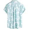 imageVATPAVE Mens Front Pocket Hawaiian Shirts Casual Floral Shirts Short Sleeve Button Down Beach Tropical ShirtsWhite
