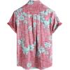 imageVATPAVE Mens Front Pocket Hawaiian Shirts Casual Floral Shirts Short Sleeve Button Down Beach Tropical ShirtsWinered Blue