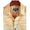 imageVATPAVE Mens Front Pocket Hawaiian Shirts Casual Floral Shirts Short Sleeve Button Down Beach Tropical ShirtsYellow