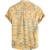 imageVATPAVE Mens Front Pocket Hawaiian Shirts Casual Floral Shirts Short Sleeve Button Down Beach Tropical ShirtsYellow
