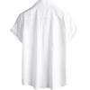 imageVATPAVE Mens Hawaiian Cotton Linen Shirts Short Sleeve Button Down Summer Shirts Cuban Beach Tops with PocketsWhite