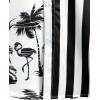 imageVATPAVE Mens Hawaiian Flamingo Shirts Casual Tropical Short Sleeve Button Down Shirt Summer Beach ShirtsBlack