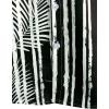 imageVATPAVE Mens Hawaiian Flamingo Shirts Casual Tropical Short Sleeve Button Down Shirt Summer Beach ShirtsBlackpalmleaf