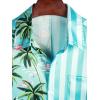 imageVATPAVE Mens Hawaiian Flamingo Shirts Casual Tropical Short Sleeve Button Down Shirt Summer Beach ShirtsBlue