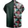 imageVATPAVE Mens Hawaiian Flamingo Shirts Casual Tropical Short Sleeve Button Down Shirt Summer Beach ShirtsBlueblack