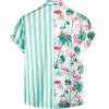 imageVATPAVE Mens Hawaiian Flamingo Shirts Casual Tropical Short Sleeve Button Down Shirt Summer Beach ShirtsCoconut Flamingo
