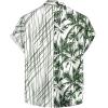 imageVATPAVE Mens Hawaiian Flamingo Shirts Casual Tropical Short Sleeve Button Down Shirt Summer Beach ShirtsGreen Coconut