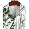 imageVATPAVE Mens Hawaiian Flamingo Shirts Casual Tropical Short Sleeve Button Down Shirt Summer Beach ShirtsGreen Coconut