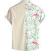 imageVATPAVE Mens Hawaiian Flamingo Shirts Casual Tropical Short Sleeve Button Down Shirt Summer Beach ShirtsGreen Flamingo